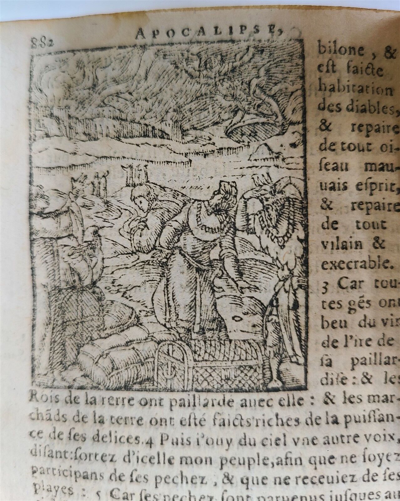 1617 BIBLE in FRENCH LE NOVUEAU TESTAMENT antique FULLY ILLUSTRATED