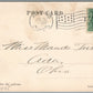 AKRON OH UNION RAILROAD STATION RAILWAY DEPOT 1907 ANTIQUE POSTCARD