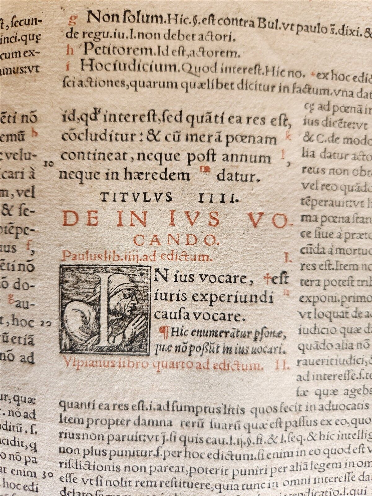 1557 LAW BOOK PART of Corpus Juris Civilis DIGESTA antique MASSIVE FOLIO vellum