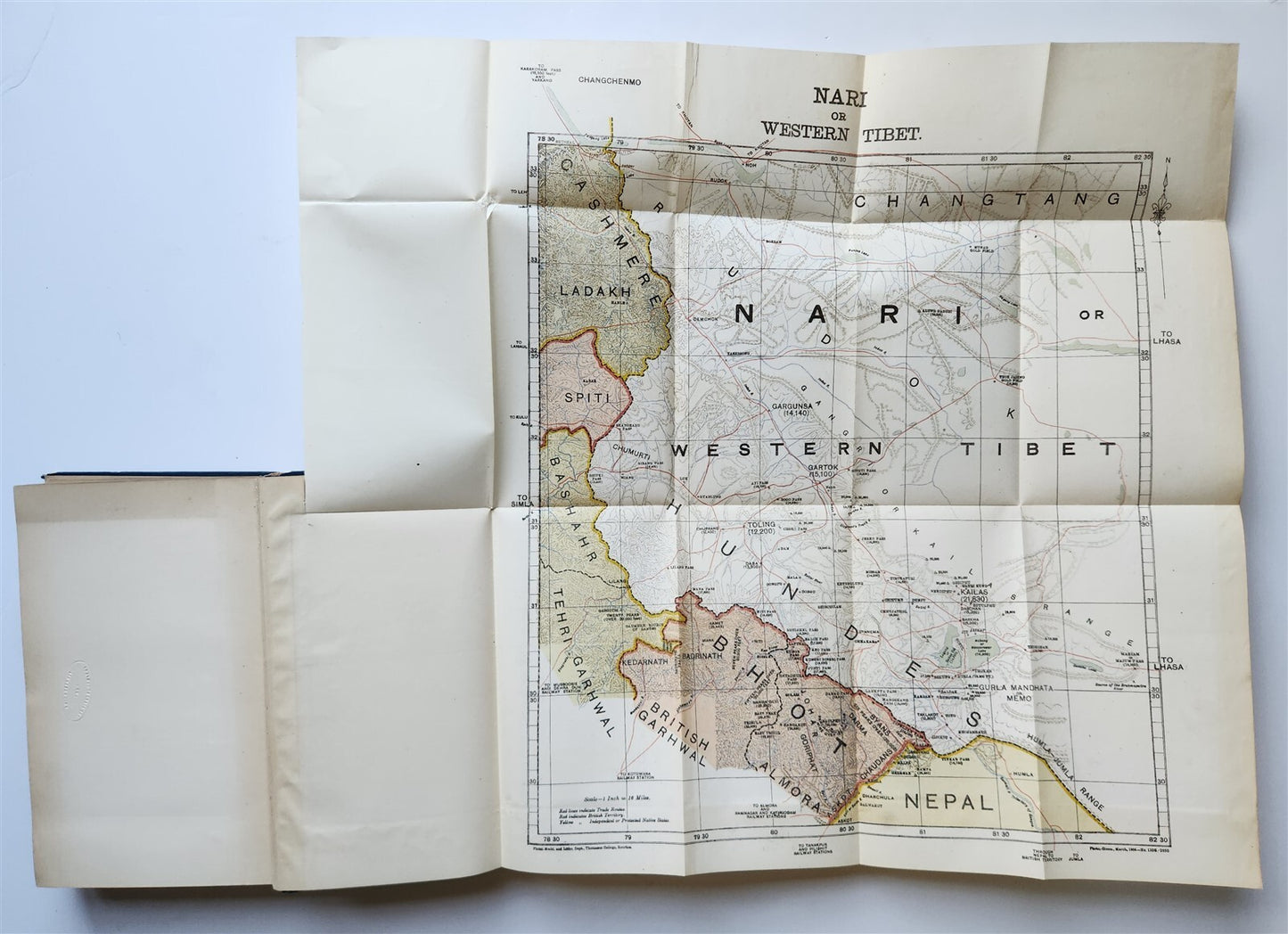 1906 WESTERN TIBET AND BRITISH BORDERLAND antique ILLUSTRATED