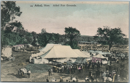 ATHOL MA FAIR GROUNDS ANTIQUE POSTCARD