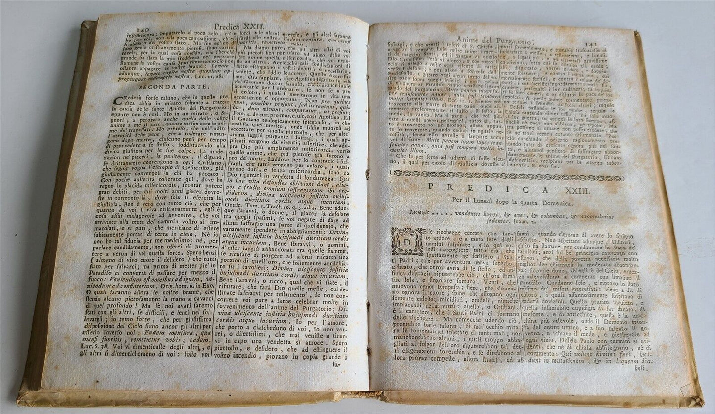 1786 QUARESIMALE POSTUMO DEL PADRE QUIRICO ROSSI antique