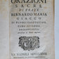 1773 ORAZIONI SACRE CAPPUCCINO BERNARDO MARIA GIACCO antique 2 vellum volumes