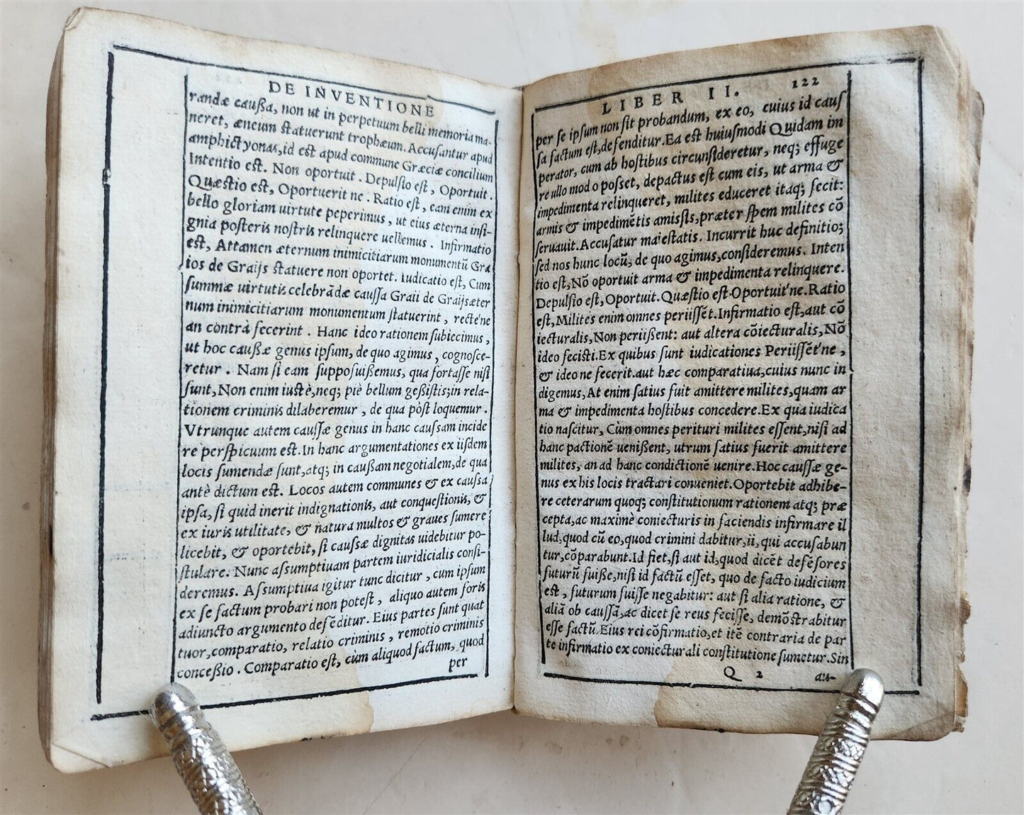 1576 CICERO Rhetoricorum ad Herennium antique 16th CENTURY vellum binding