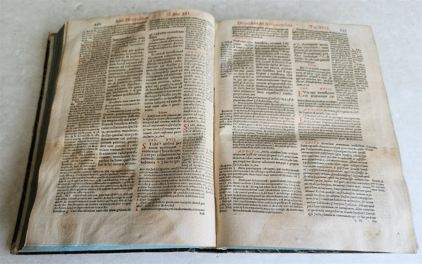 1559 LAW BOOK in LATIN Sextus liber decretalium antique 16th CENTURY