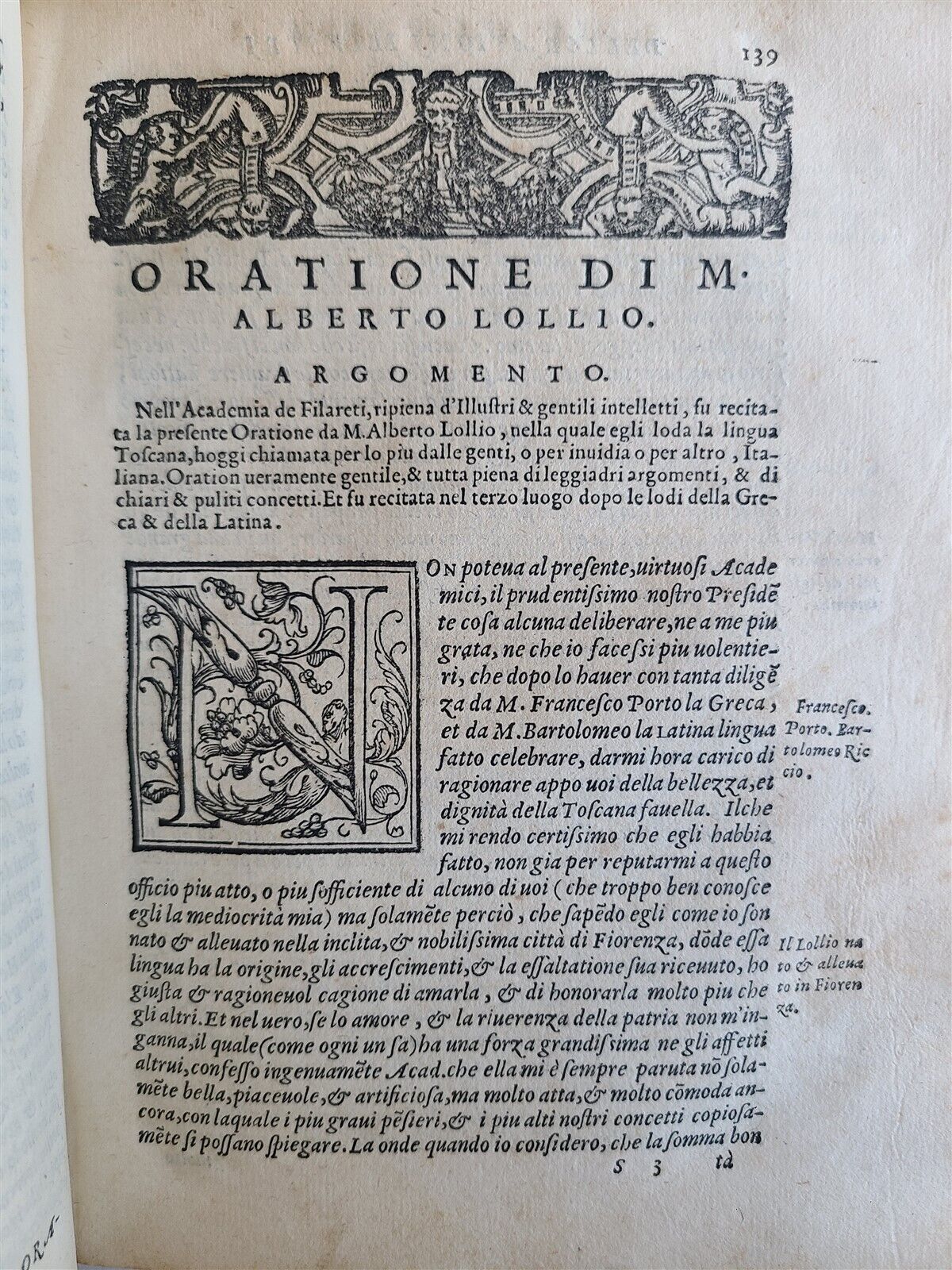 1569 ORATIONS by MANY ILLUSTRIOUS MEN - FRANCESCO SANSOVINO antique VELLUM