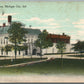 MICHIGAN CITY IN INDIANA STATE PRISON ANTIQUE POSTCARD