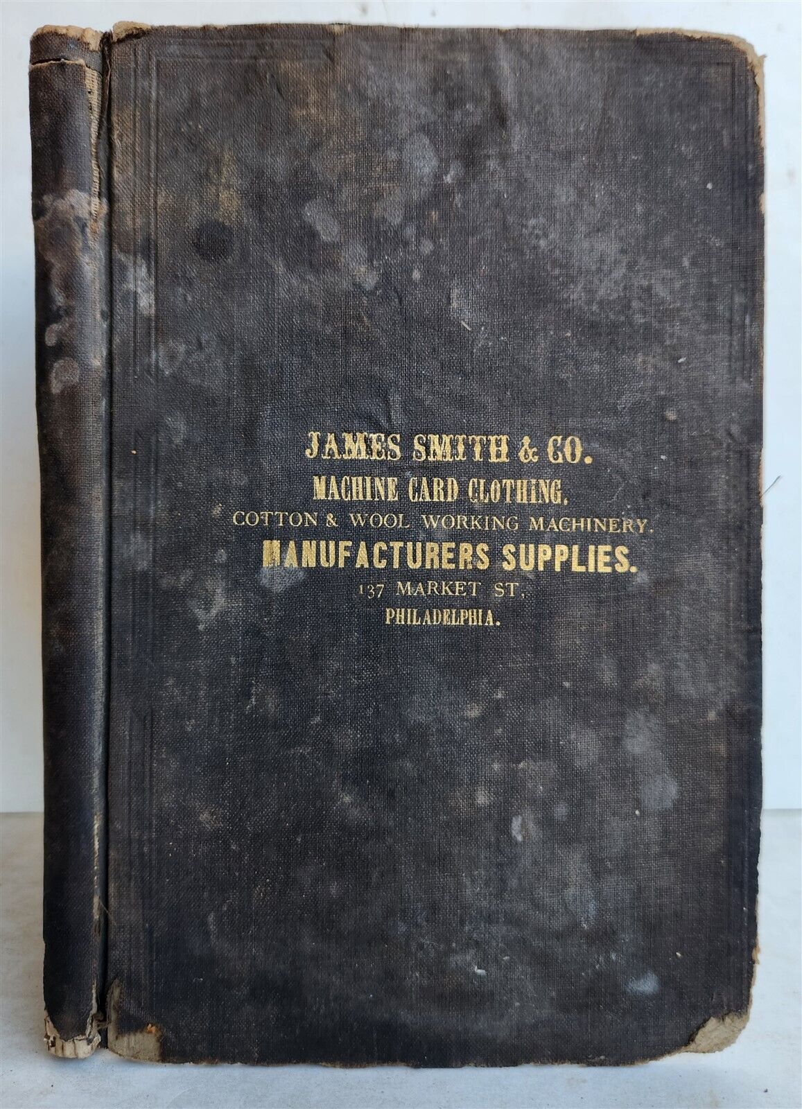 1890s ILLUSTRATED CATALOGUE of JAMES SMITH & CO. antique MACHINERY Philadelphia