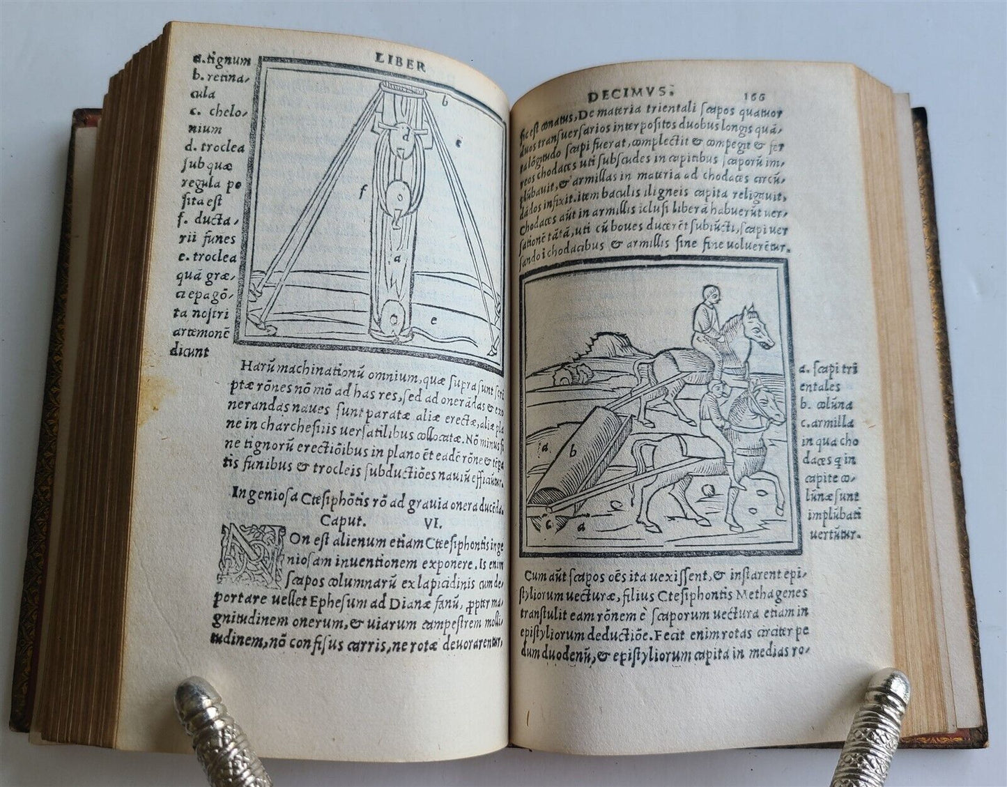 1513 VITRUVIUS ILLUSTRATED antique POST-INCUNABULA rare 16th CENT. architecture