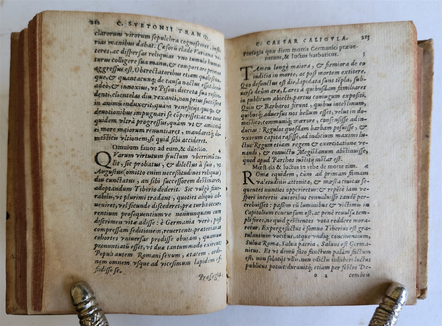 1576 TWELVE CAESARS by SUETONIUS antique VELLUM BOUND ROMAN HISTORY