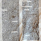 TORAH SCROLL FRAGMENT MANUSCRIPT on VELLUM antique BIBLE EXODUS