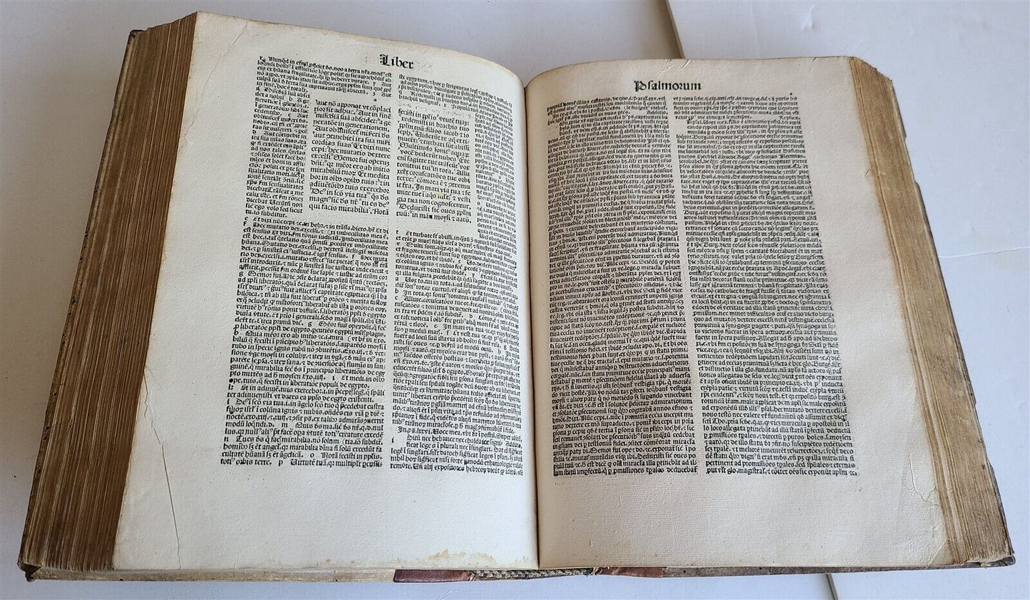 1492 BIBLE INCUNABULA BIBLIA LATINA antique STRASSBURG Nicolas Lyra commentaries