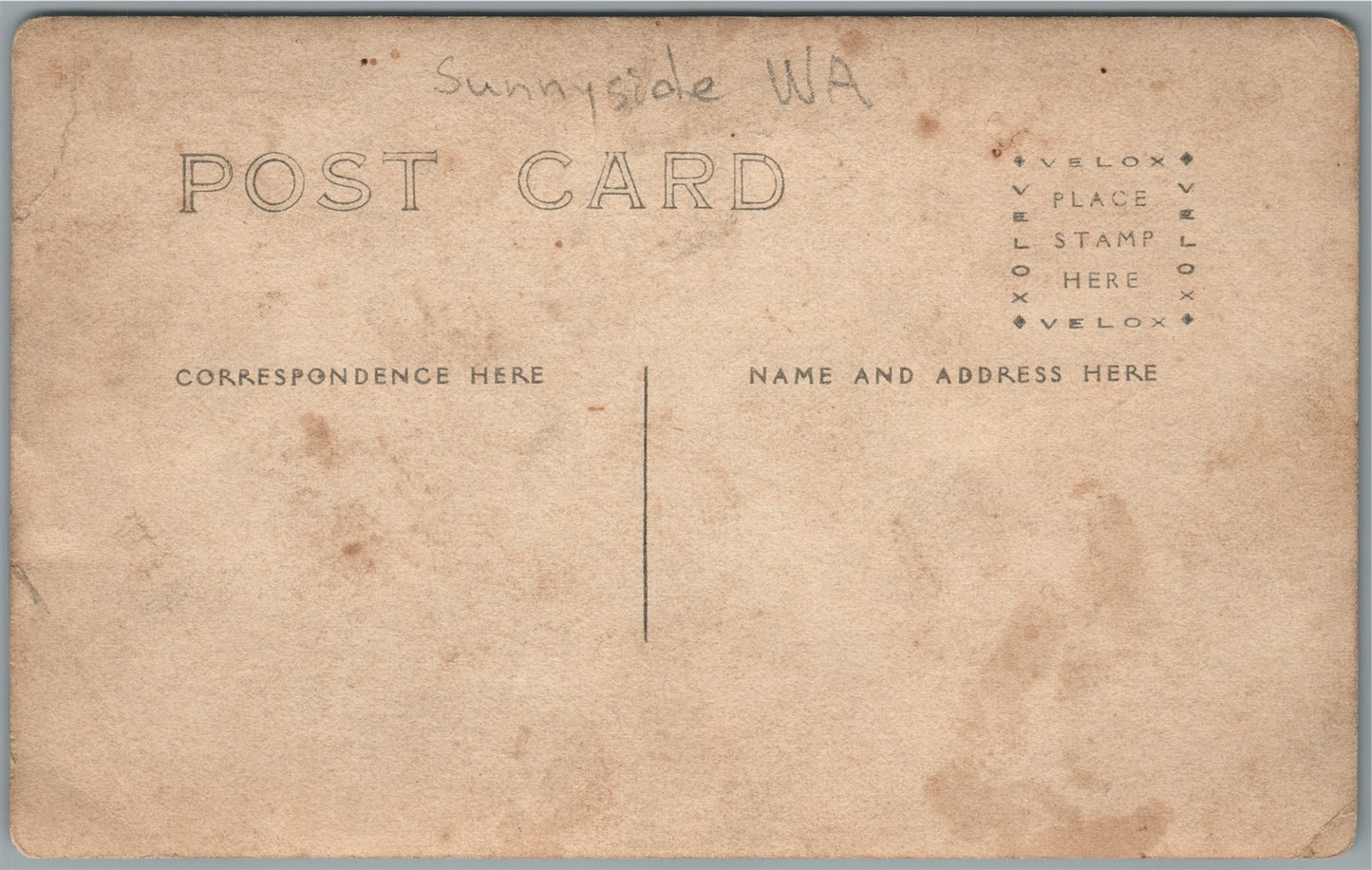 SUNNYSIDE WA CITY DAIRY ADVERTISING ANTIQUE REAL PHOTO POSTCARD RPPC