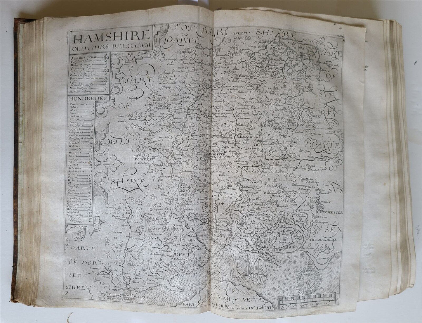 1637 BRITAIN DESCRIPTION of England Scotland Ireland antique ILLUSTRATED 48 MAPS