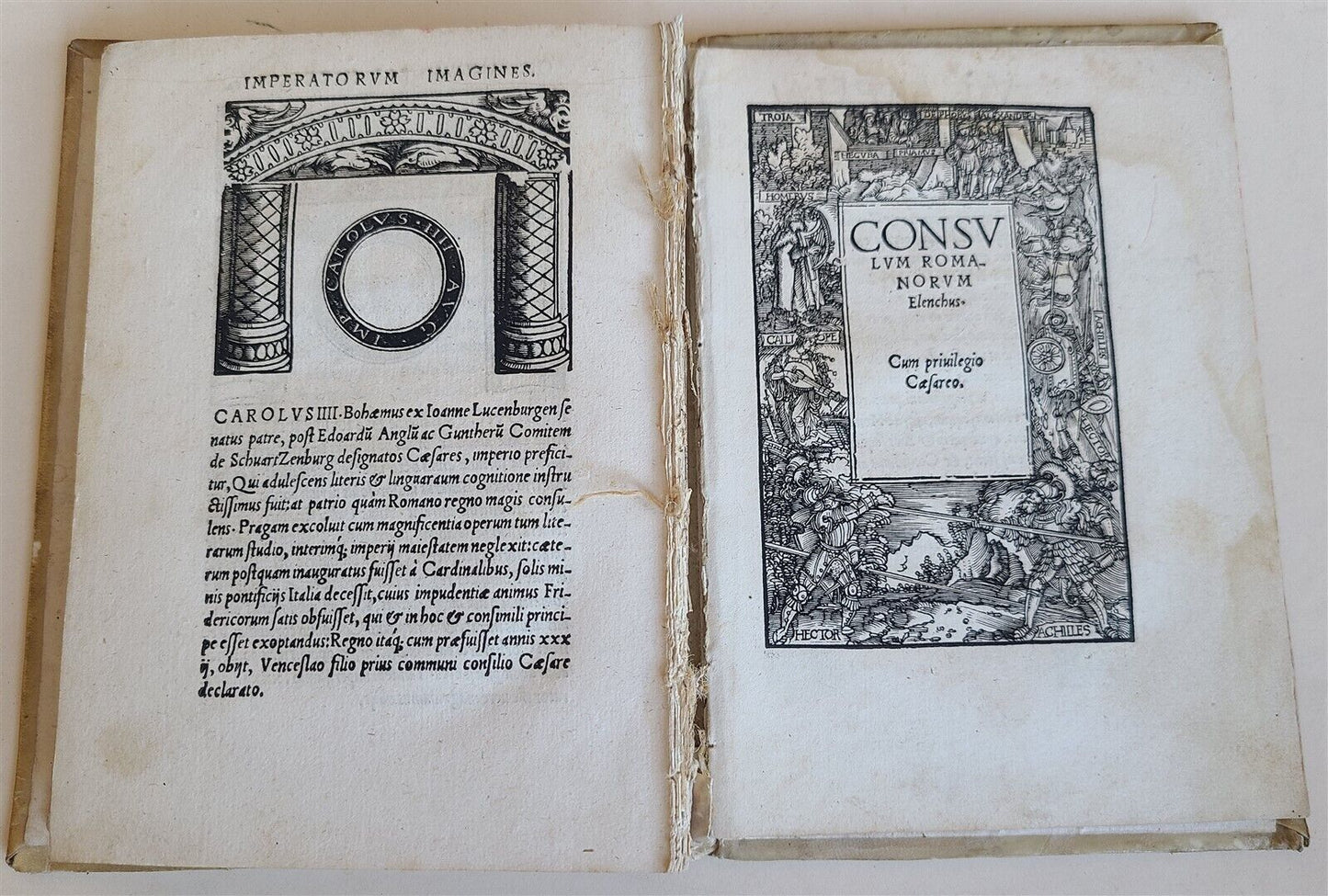 1535 ROMAN EMPERORS PORTRAITS ILLUSTRATED Imperatorum et Caesarum Vitae antique