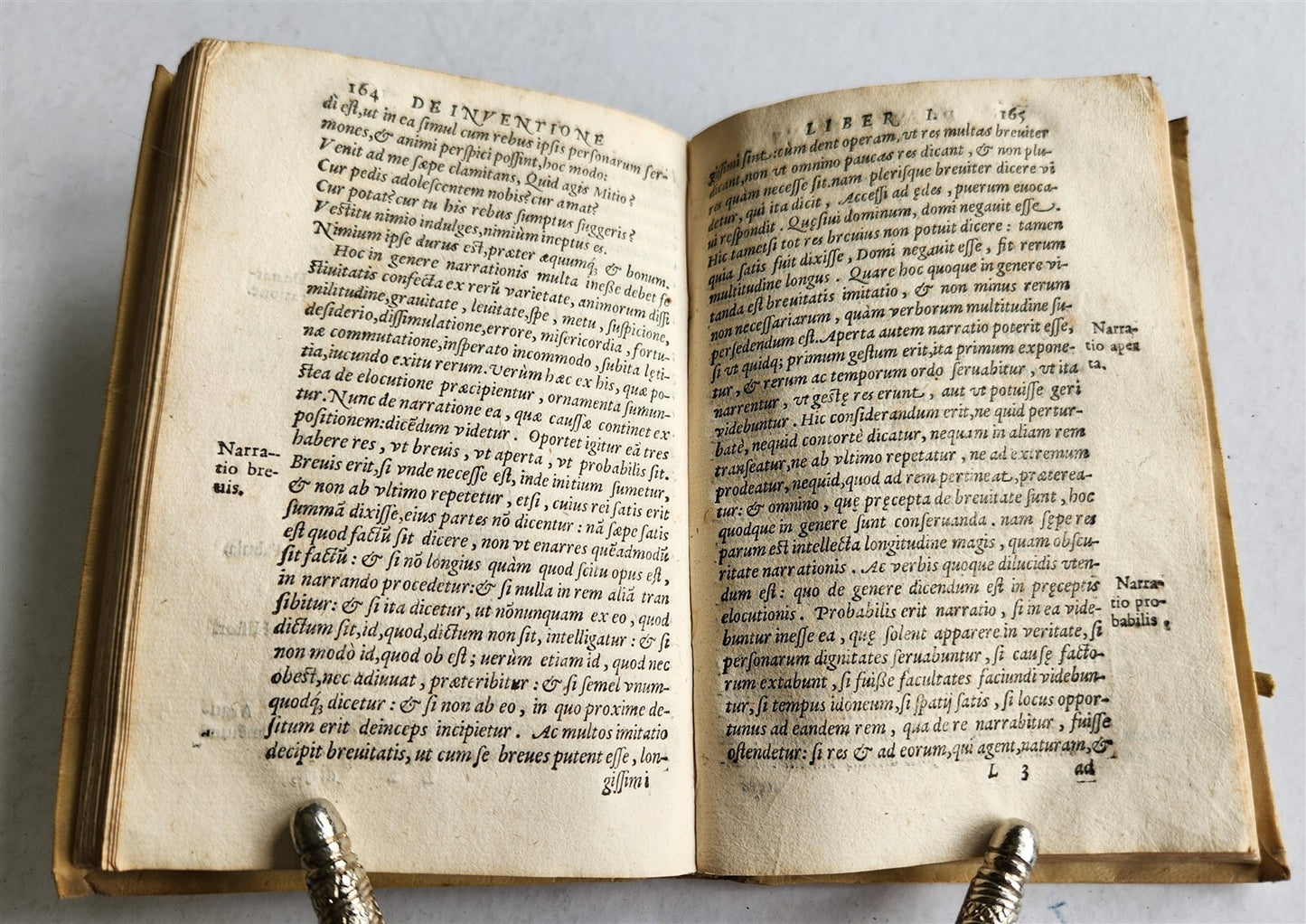 1587 CICERO Rhetoricorum ad Herennium antique VELLUM BOUND
