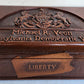 PENNSYLVANIA DEMOCRATIC WHIP MICHAEL R. VEON UNIQUE HAND CARVED WOODEN HUMIDOR