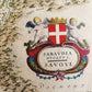 1640 MAP of FRANCE SAVOY by WILLEM BLAEU antique AUTHENTIC hand colored