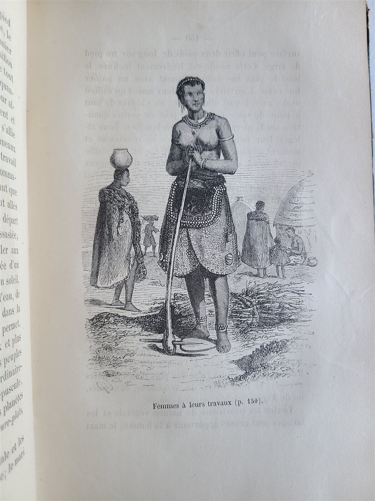 1859 AFRICA TRAVELS antique ILLUSTRATED Les Bassoutos ou vingt-trois annees