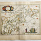 1640 MAP of GERMANY BENTHEIM & STEINFURT by WILLEM BLAEU antique AUTHENTIC