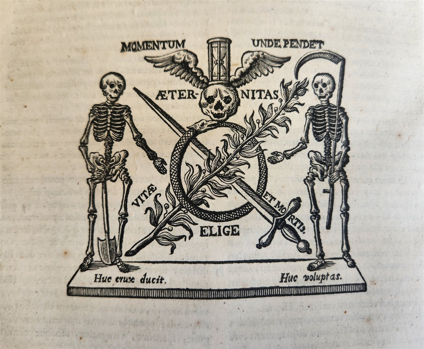 1720 COMMENTARIA in duodecim PROPHETAS MINORES PIGSKIN BOUND FOLIO antique