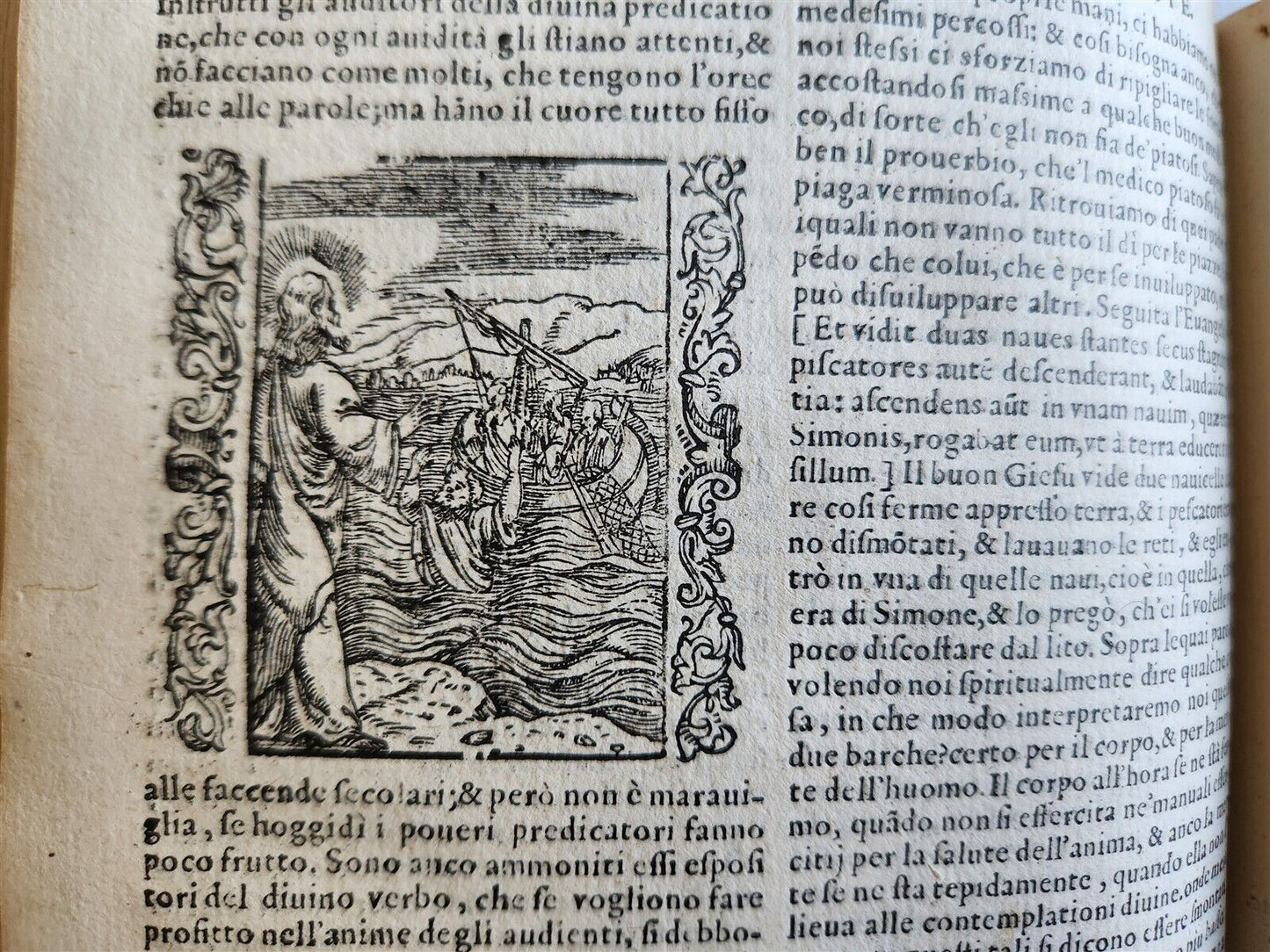 1578 ILLUSTRATED DELLE HOMELIE by Pittorio da Ferrara antique VELLUM BINDING