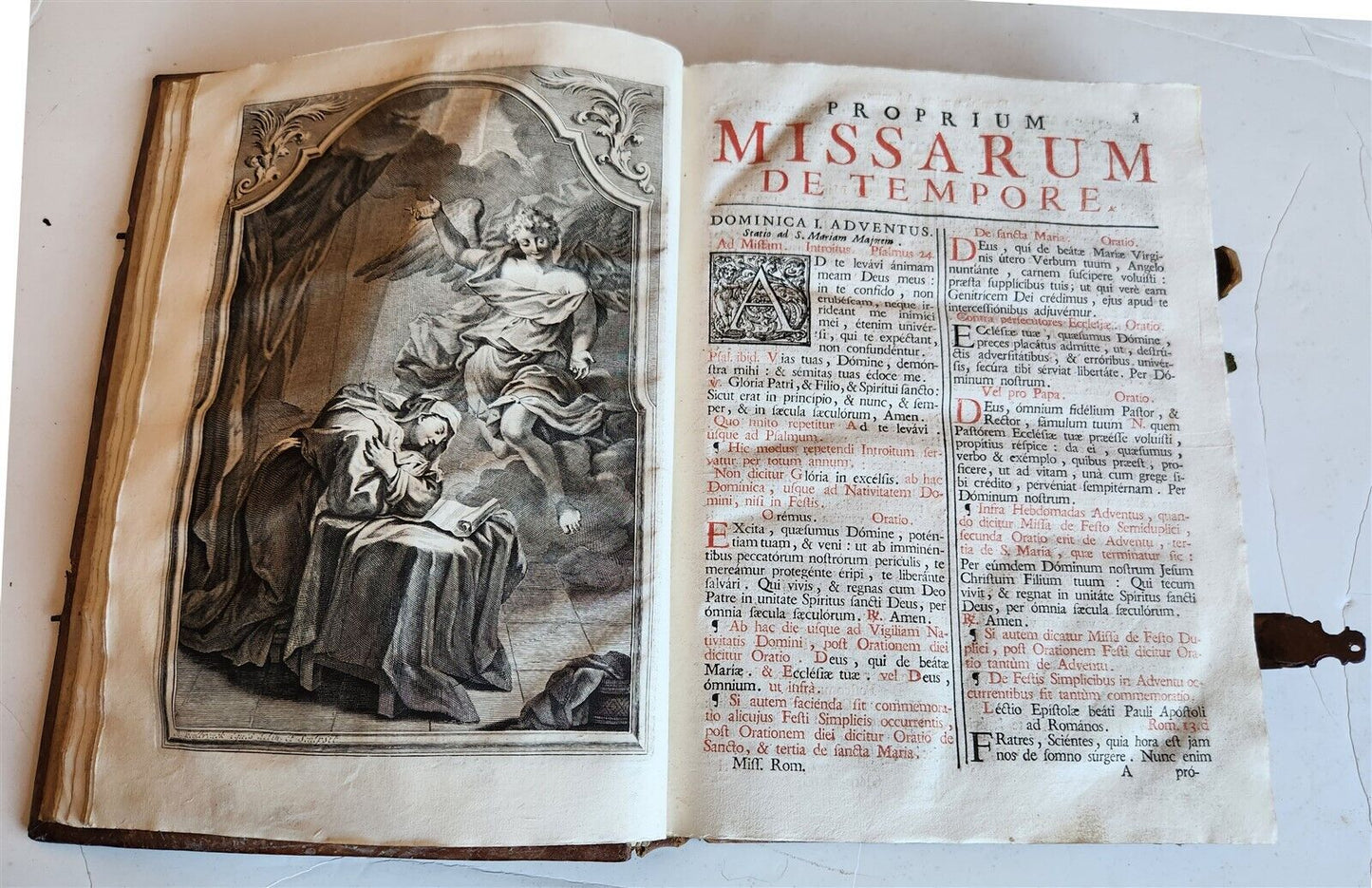 1757 MISSALE ROMANUM antique FOLIO