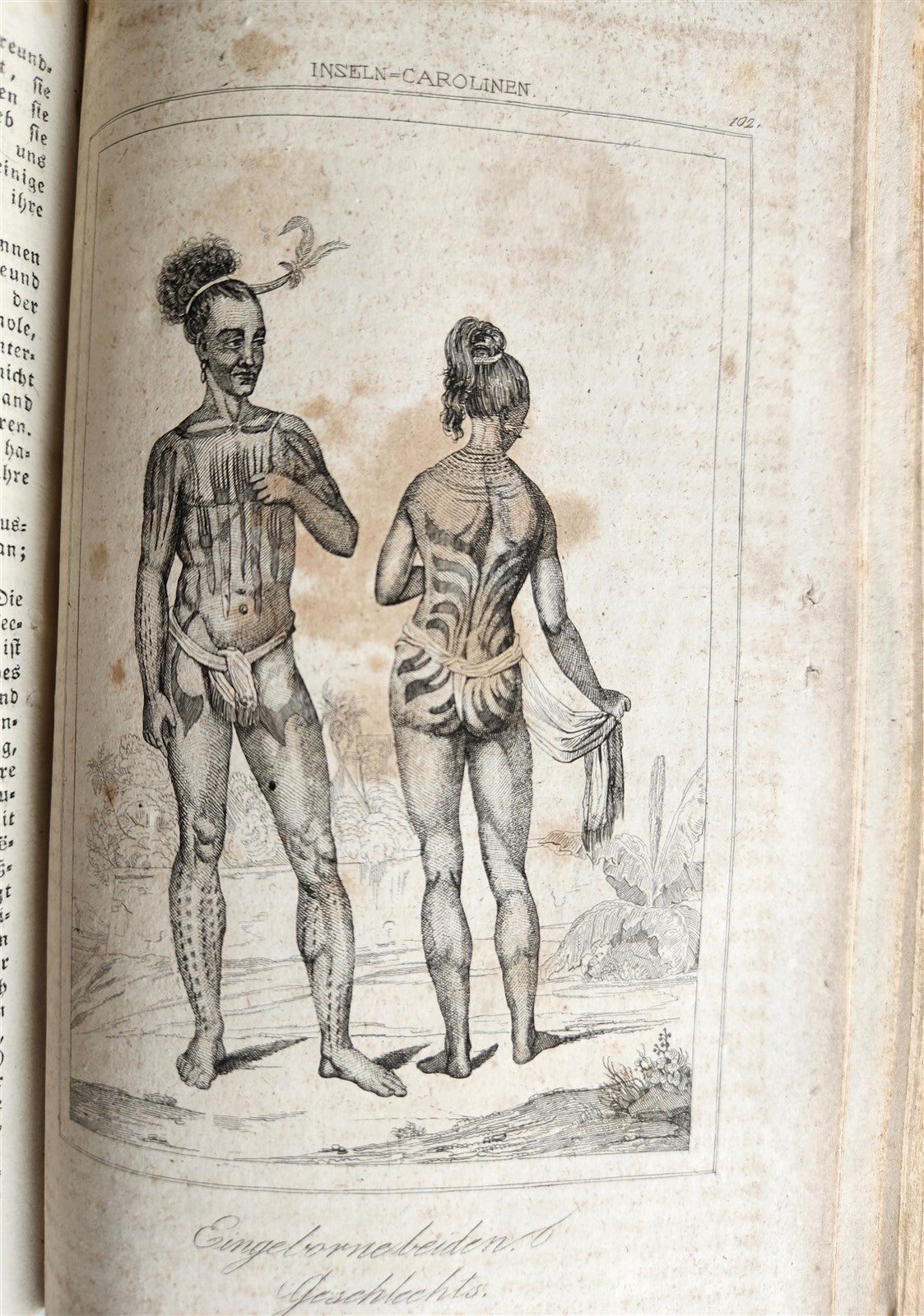 1838 TRAVELS to OCEANIA MALAYSIA POLYNESIA 3 VOLUMES antique ILLUSTRATED German