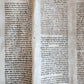 TORAH SCROLL FRAGMENT MANUSCRIPT on VELLUM antique BIBLE NUMBERS 4:39-15:16