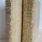 1743 SATYRICON by PETRONIUS antique 2 VOLUMES VELLUM BINDING