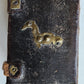 1725 PSALMS of DAVID antique UNUSUAL UNIQUE BINDING w/ BRASS FITTINGS rare