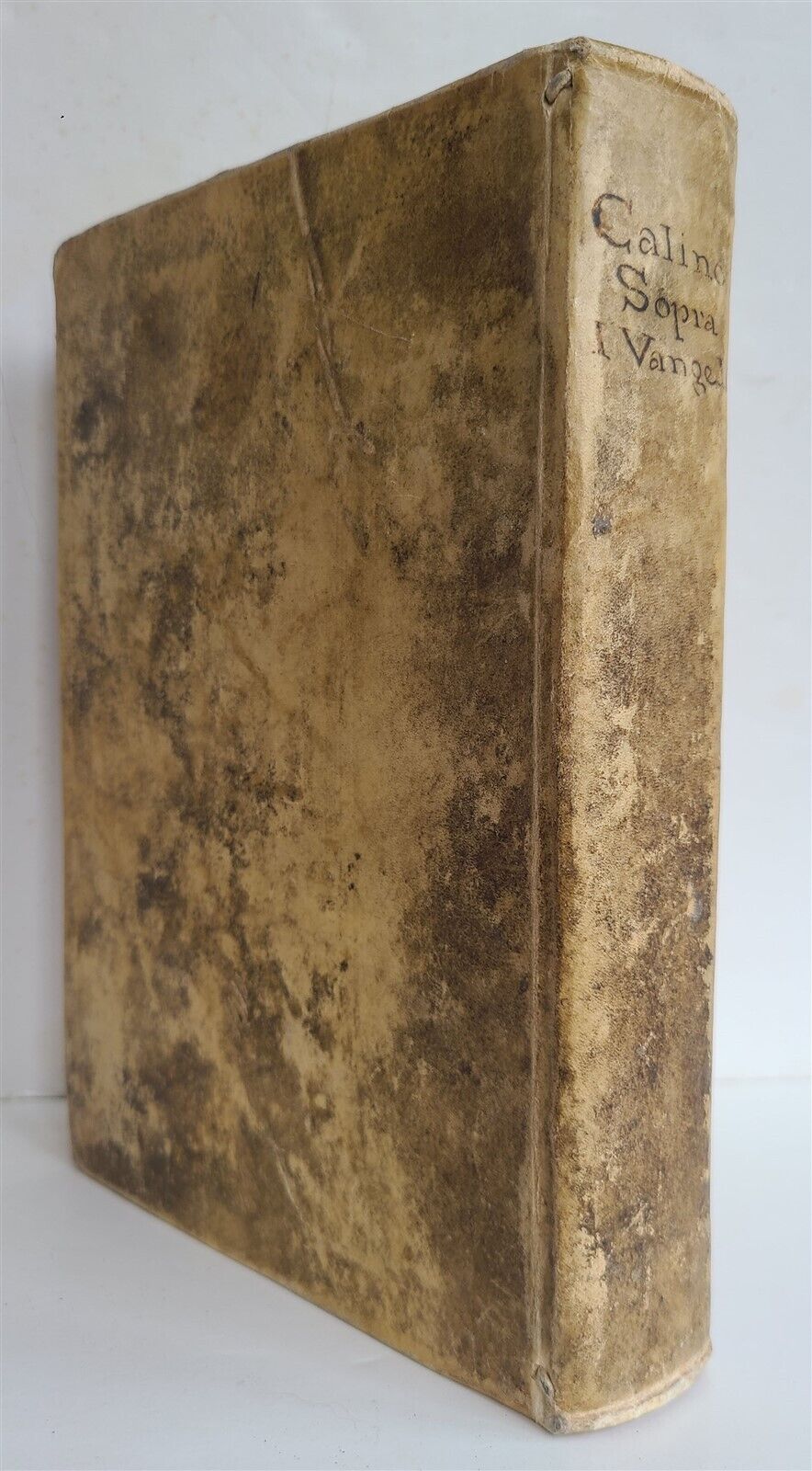 1728 TRATTENIMENTO ISTORICO TEOLOGICO e SCRITTURALE antique VELLUM BOUND