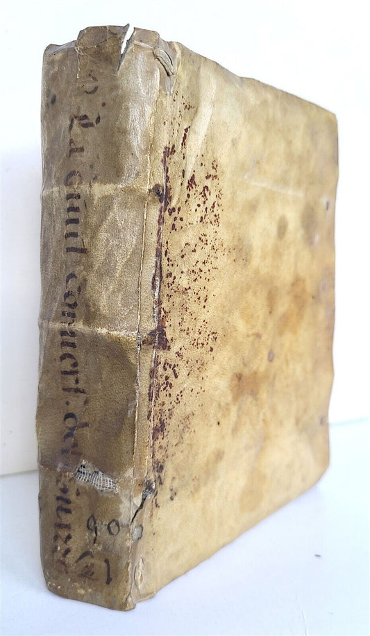 1590 LA CIVIL CONVERSATIONE DEL SIGNOR STEFANO GUAZZO antique VELLUM 16th CENT.