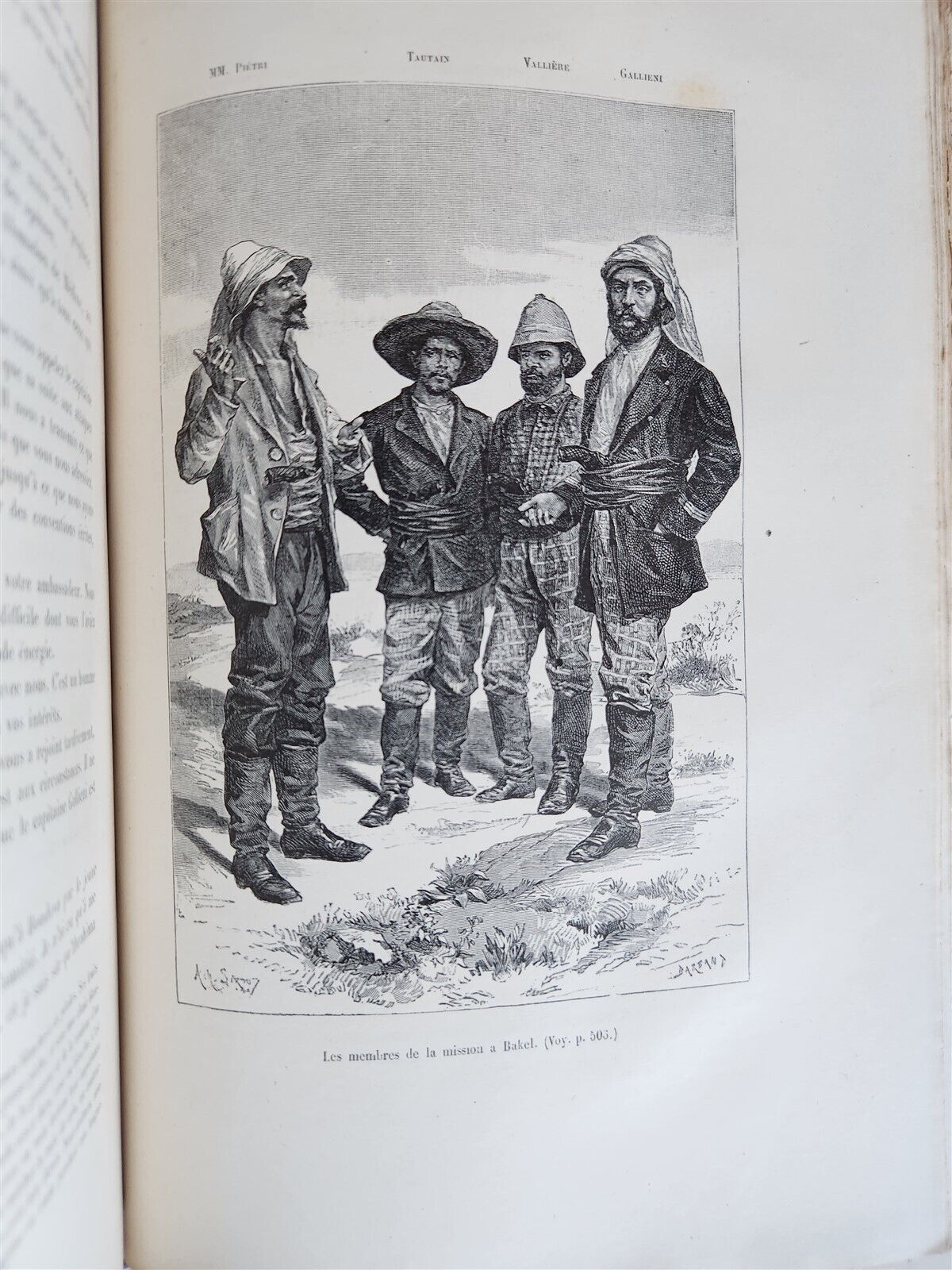 1885 AFRICA EXPLORATION VOYAGE SOUDAN FRANCAIS Haut-Niger antique ILLUSTRATED