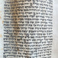 TORAH SCROLL FRAGMENT MANUSCRIPT on VELLUM antique BIBLE EXODUS 21:28-34:35