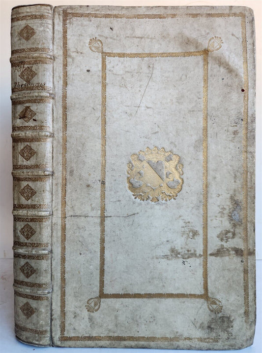 1749 THESAURUS ERUDITIONIS SCHOLASTICAE by BASILII FABRI antique VELLUM FOLIO