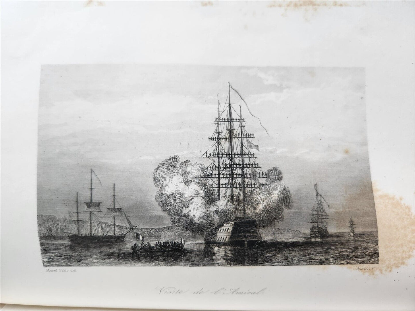 1844 MARINES HISTORY ILLUSTRATED antique LA MARINE King of Hanover PROVENANCE