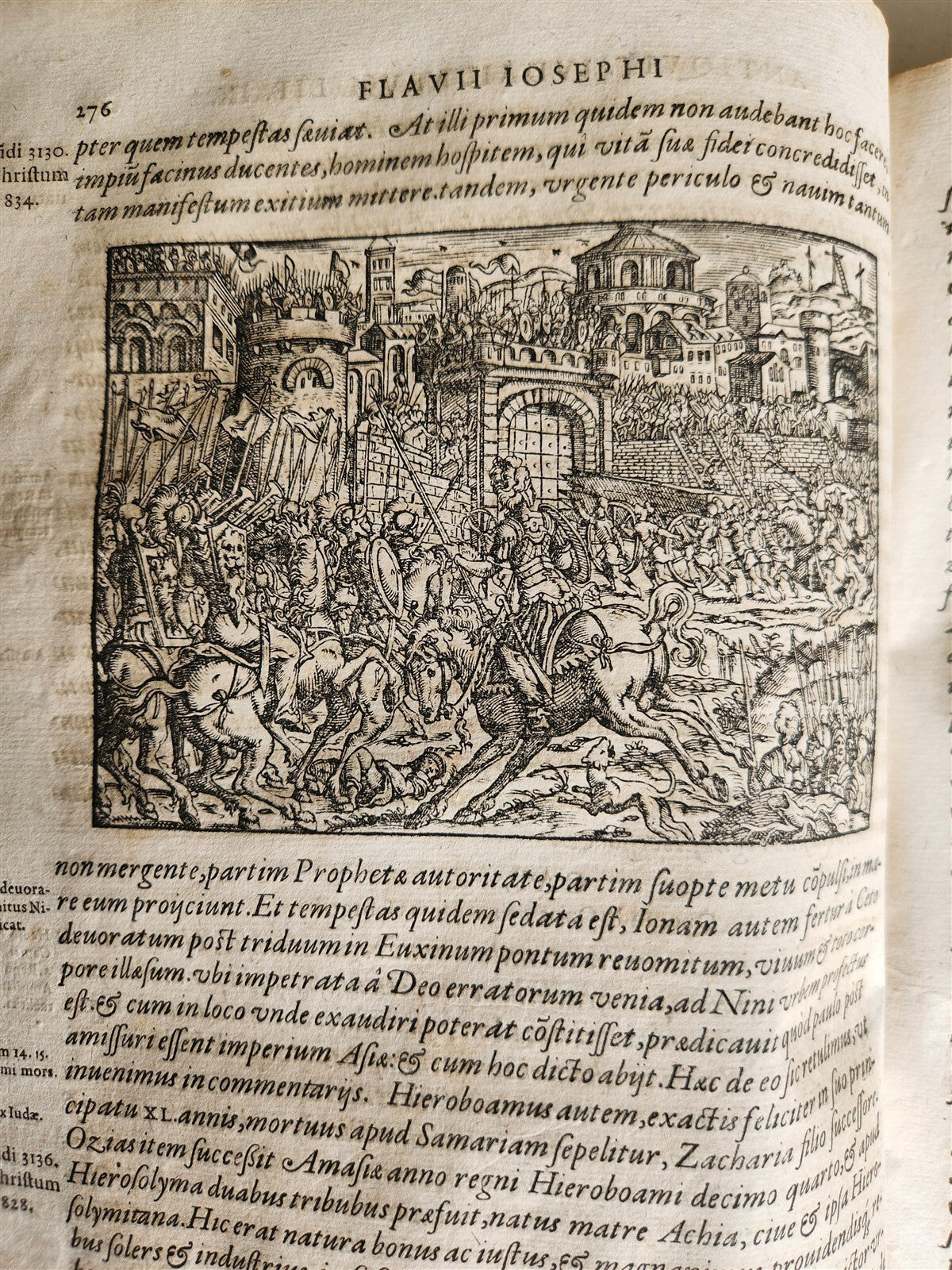 1580 FLAVIUS JOSEPHUS BEAUTIFULLY ILLUSTRATED MASSIVE FOLIO antique Judaica RARE