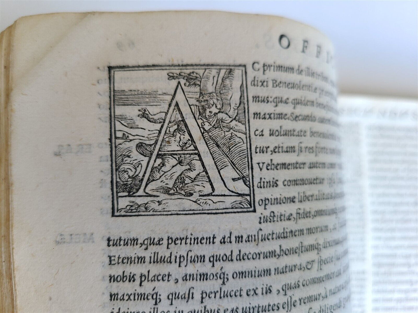 1548 ALDINE PRESS CICERO OFFICIORUM antique VELLUM BOUND 16th CENTURY FOLIO