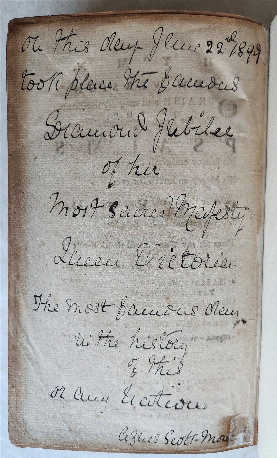 1756 BOOK of COMMON PRAYER w/ PSALTER in ENGLISH antique