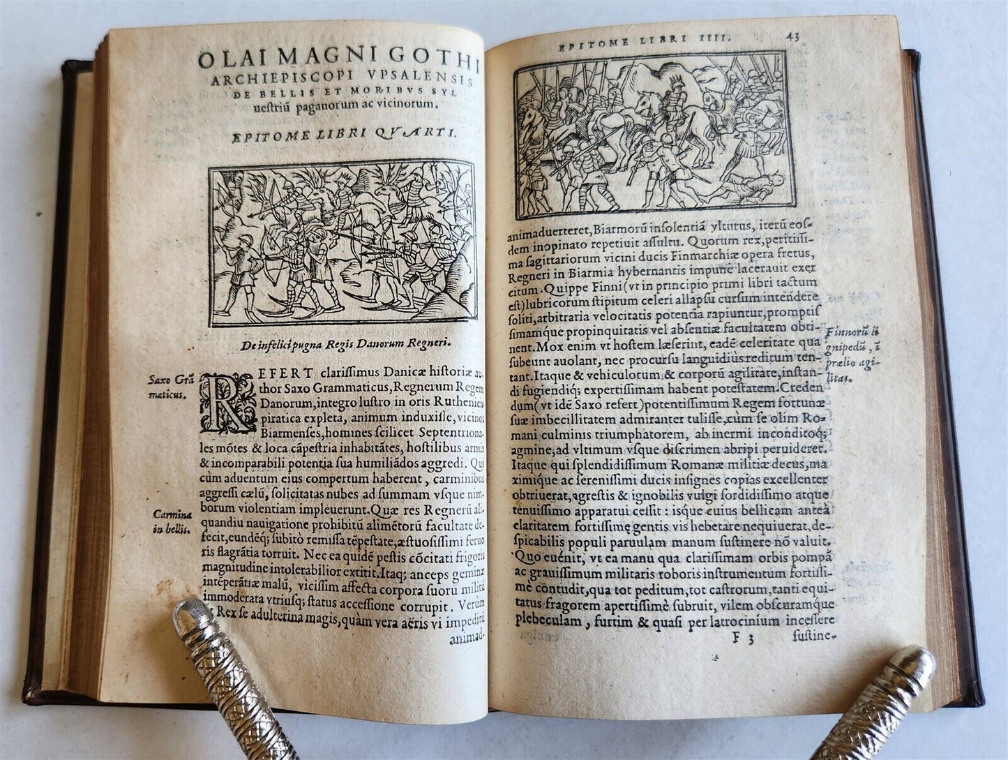 1558 ILLUSTRATED SCANDINAVIA antique Historia de Gentibus Septentrionalibus RARE