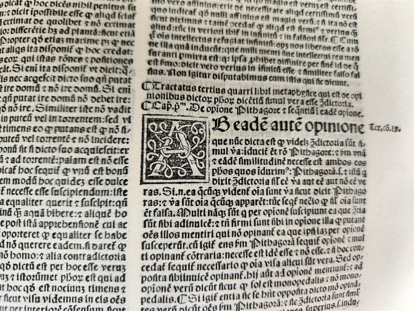 1517 POST-INCUNABULA ALBERTUS MAGNUS antique METAPHYSICA SCIENCE PHILOSOPHY