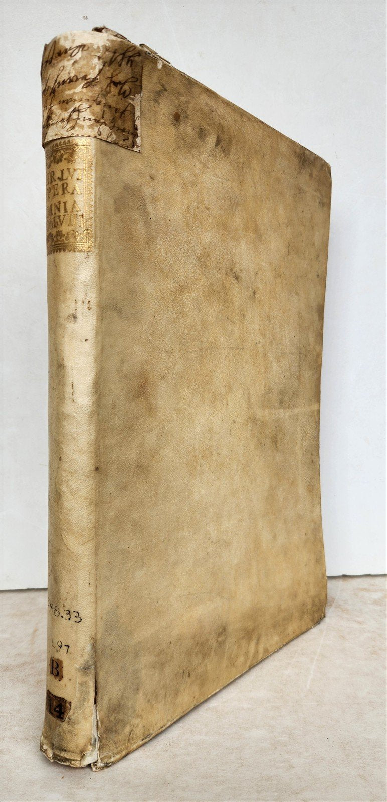 1727 VELLUM BOUND ANTIQUE FOLIO DIVINUM AC IMMOBILE SANCTI PETRI C. LUPUM VENICE