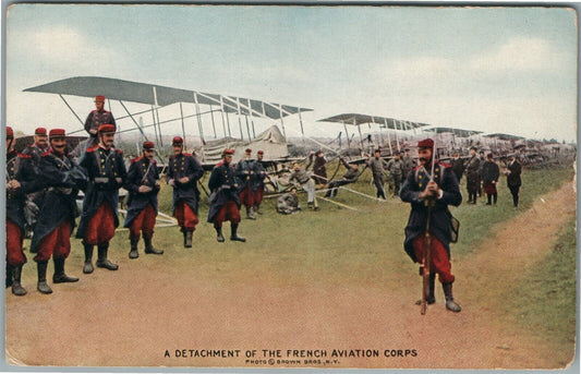 MINNEAPOLIS MN FRENCH AVIATION CORPS MEDICATIONS ADVERTISING ANTIQUE POSTCARD