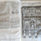 1677 LIVES of ROMAN POPES 4 FOLIO VOLUMES FULLY ILLUSTRATED antique in LATIN
