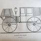1837 ENGLISH PLEASURE CARRIAGES by William Bridges Adams antique ILLUSTRATED
