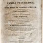 1823 FAMILY PRAYER BOOK antique NEW HAVEN AMERICANA FOLIO