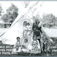 SIOUX INDIAN BUFFALO BILL TRADING POST N.PLATTE VINTAGE REAL PHOTO POSTCARD RPPC