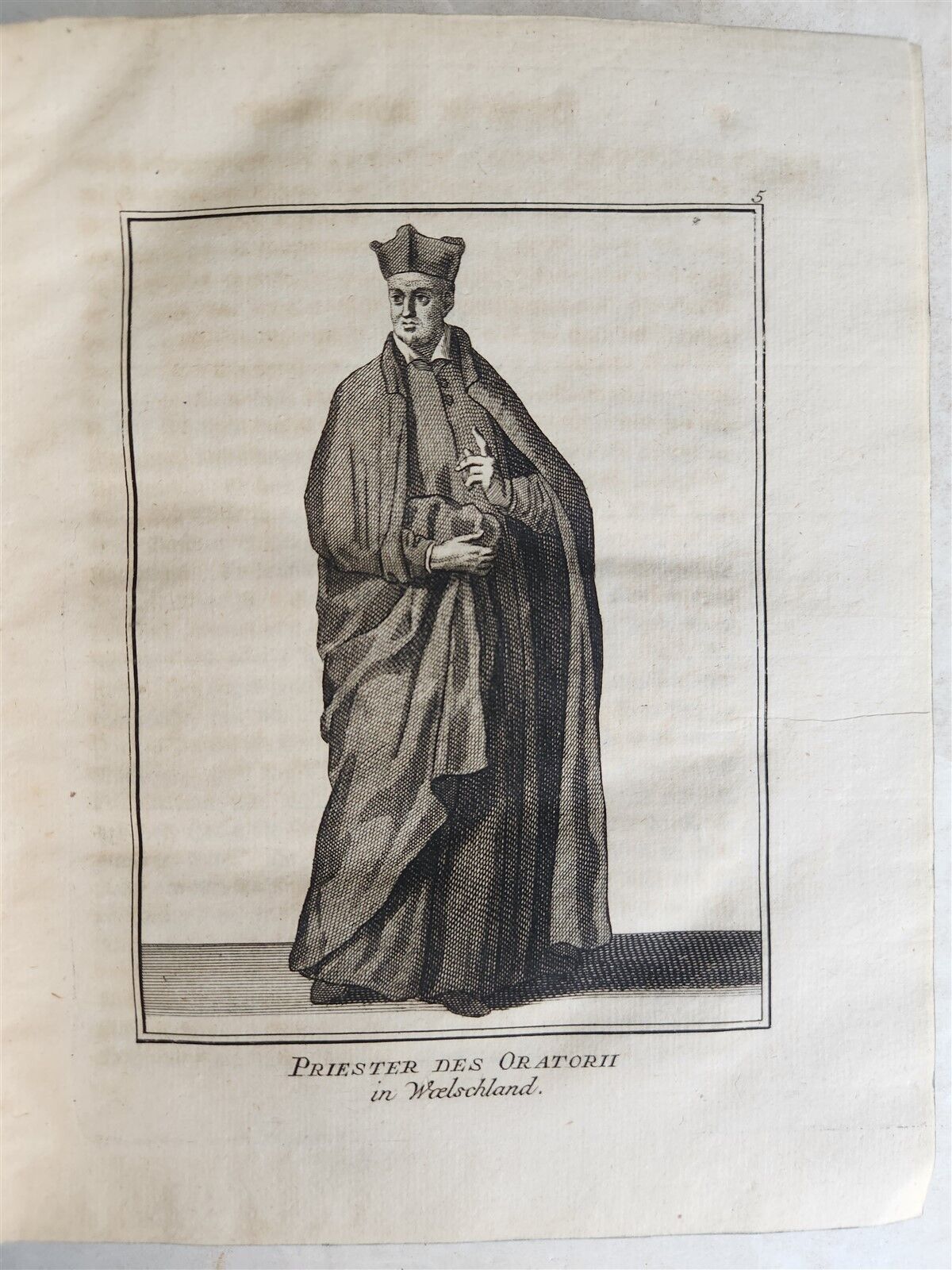 1756 ILLUSTRATED COSTUME HISTORY of MONKS & KNIGHTS for both sexes antique