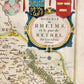 1640 MAP of RHEIMS RETHEL FRANCE by WILLEM BLAEU antique AUTHENTIC hand colored